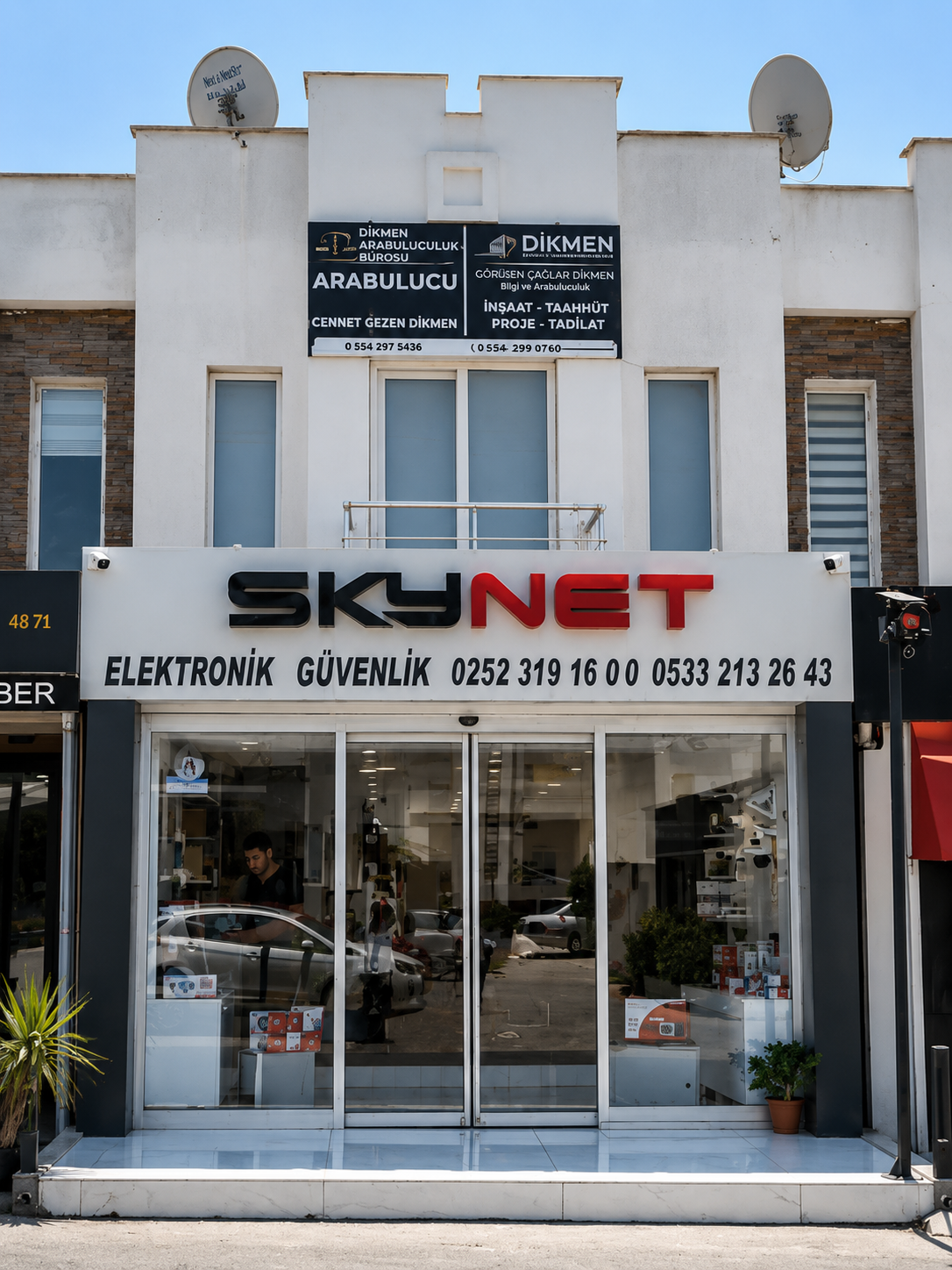 SKYNET Teknoloji Bodrum mağazası dış cephesi